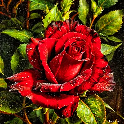 Red Rose RR Square