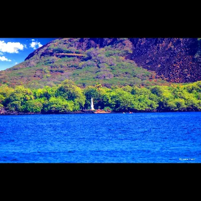Cook's Monument from Kapuhukapu