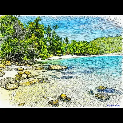 Quiet Bay at Noon