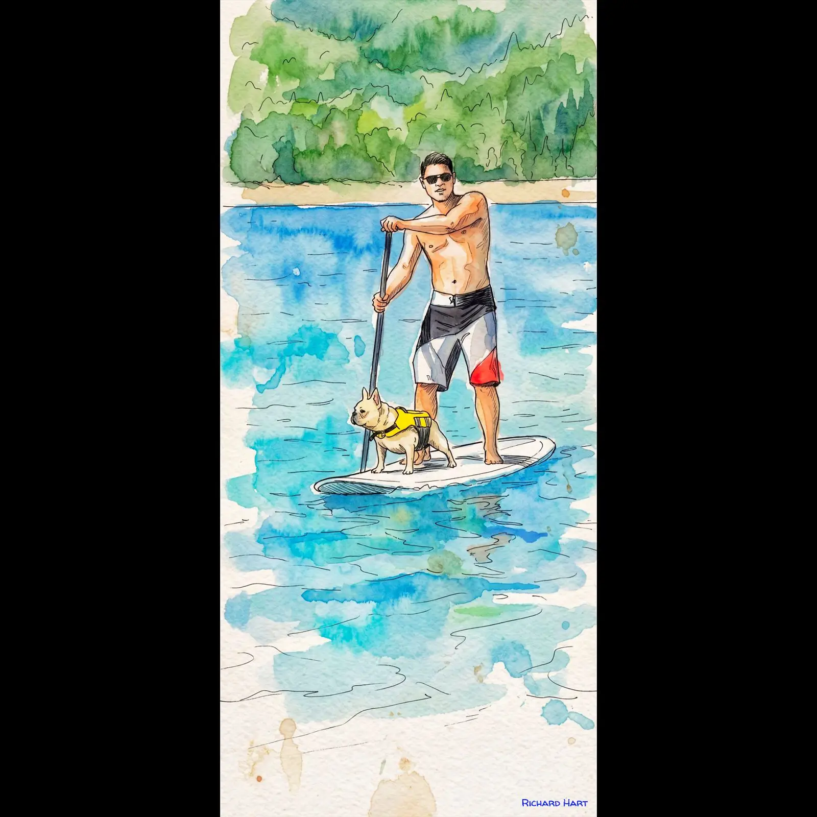 Tyler and Winston SUP